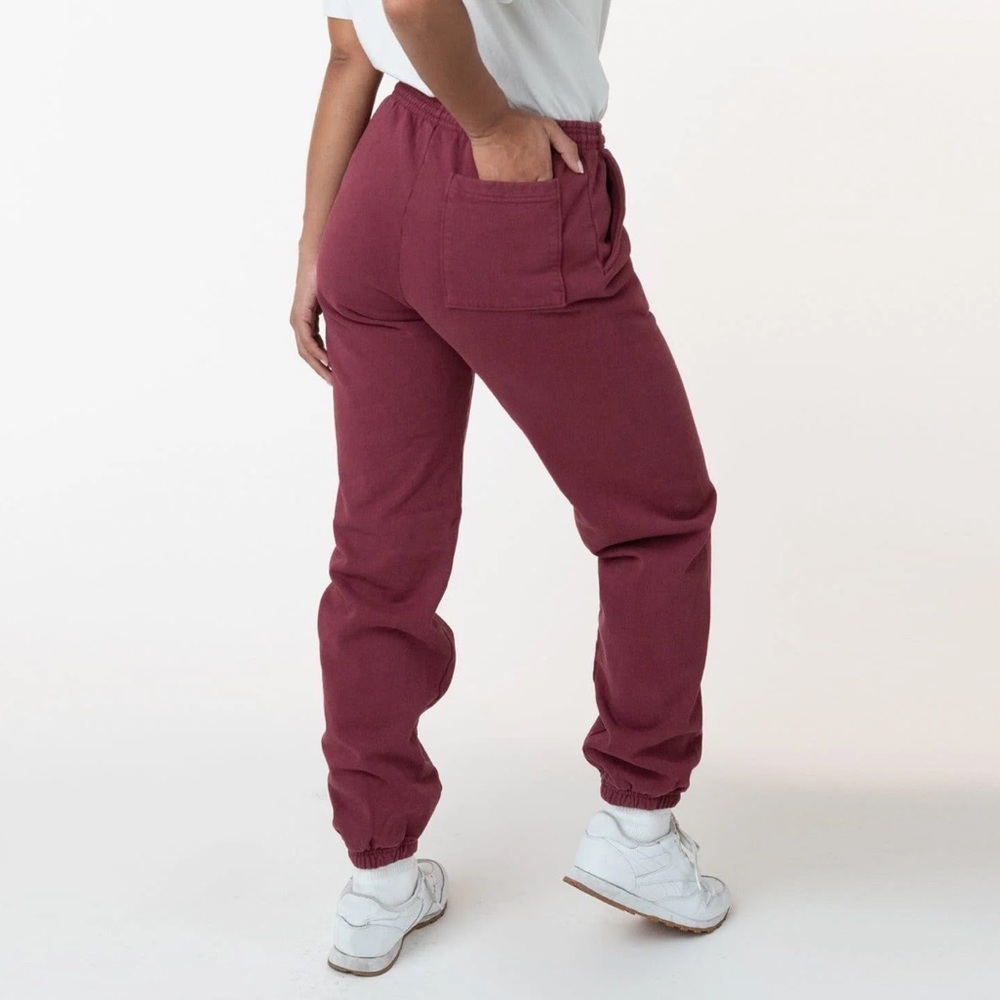 RARE Port Purple Los Angeles Apparel Heavy Fleece Garment Dye Sweatpants